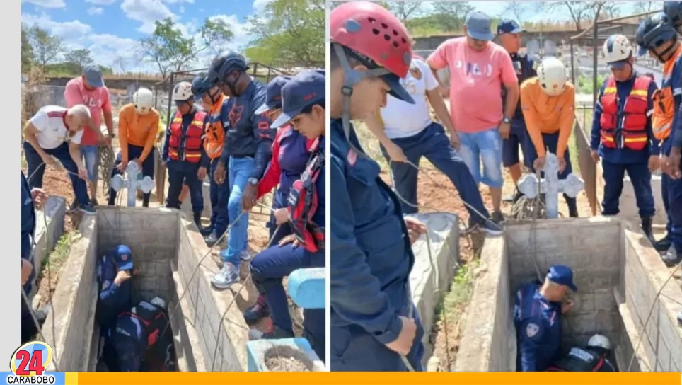 Cayó en fosa de cementerio en Cojedes