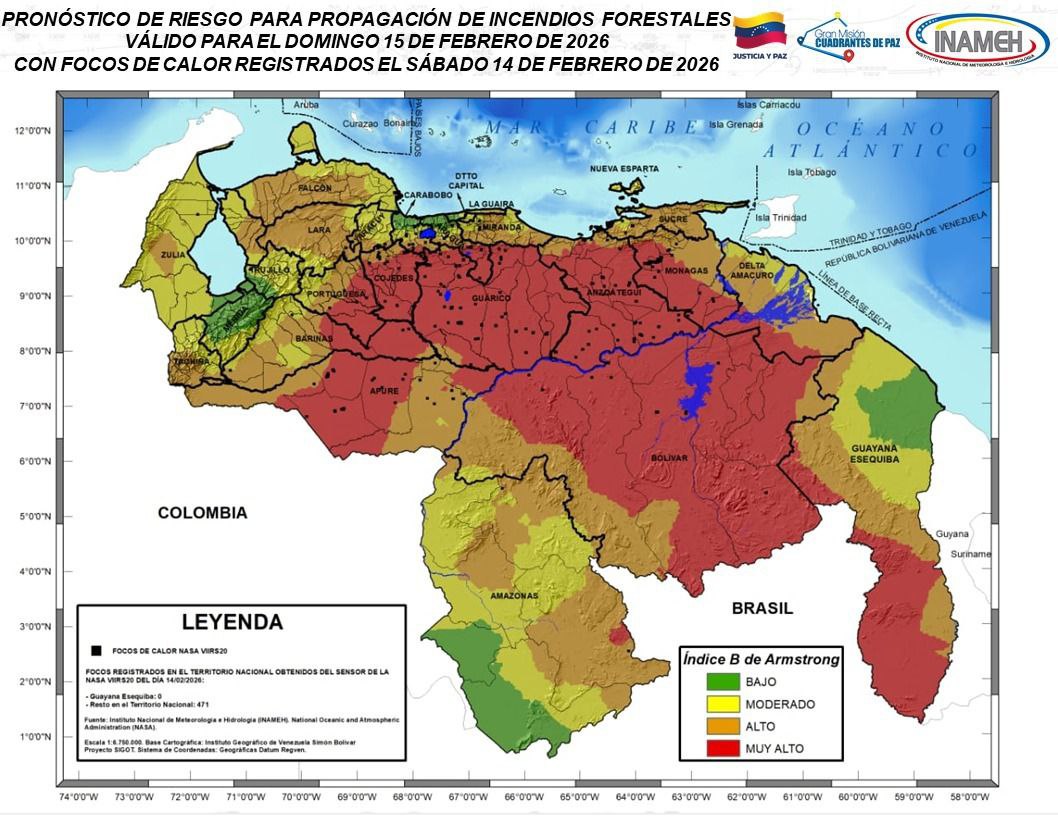 clima hoy 15 de febrero de 2026