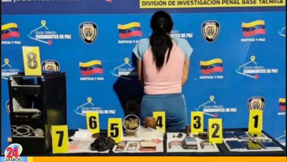 Detenida tráfico drogas Táchira