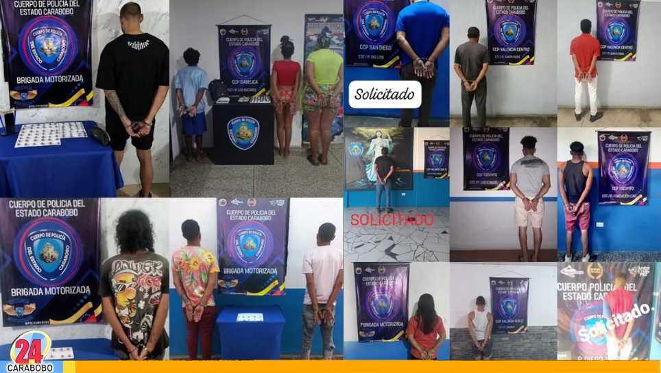 Detenidos en Carabobo estos Carnavales