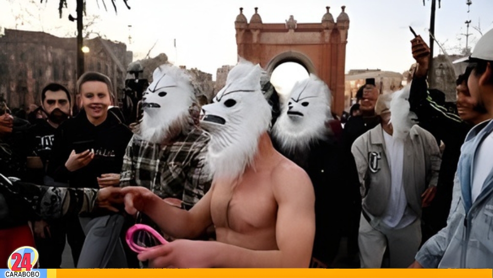 Disturbios Therian en Barcelona España