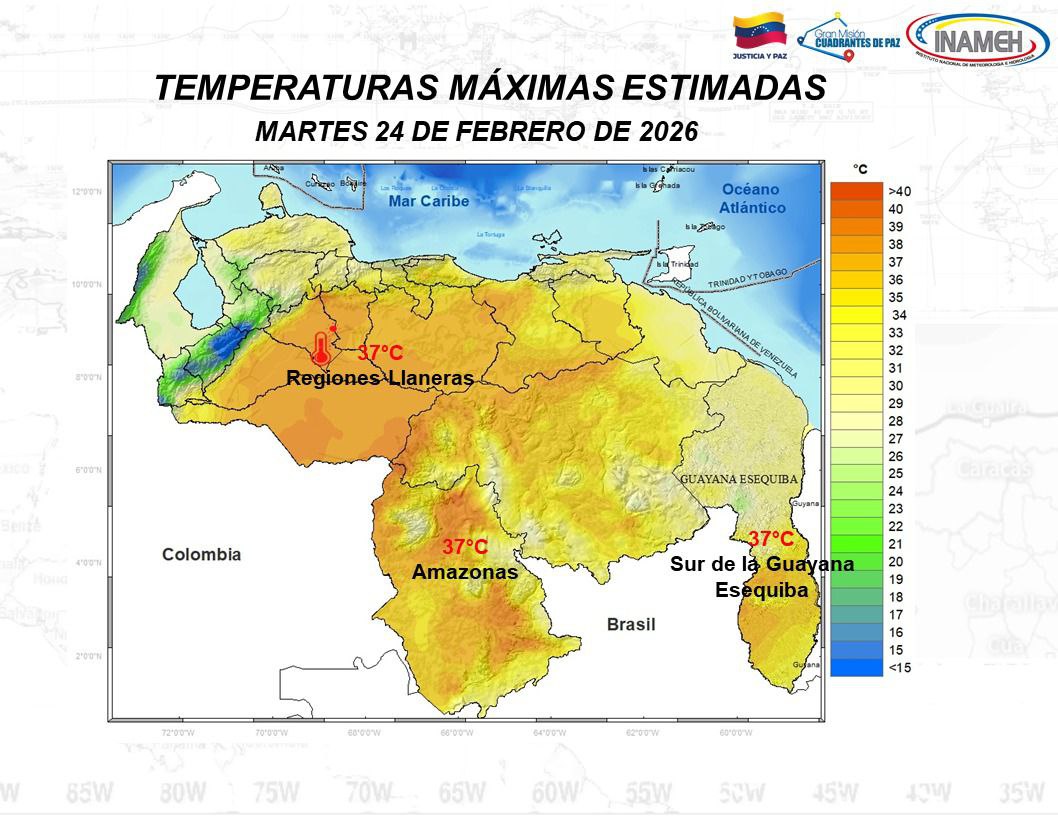 Situación climática hoy 24 de febrero de 2026