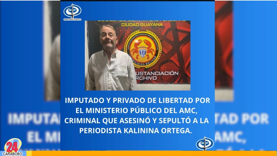 Imputado por el Asesinato de Kalinina Ortega