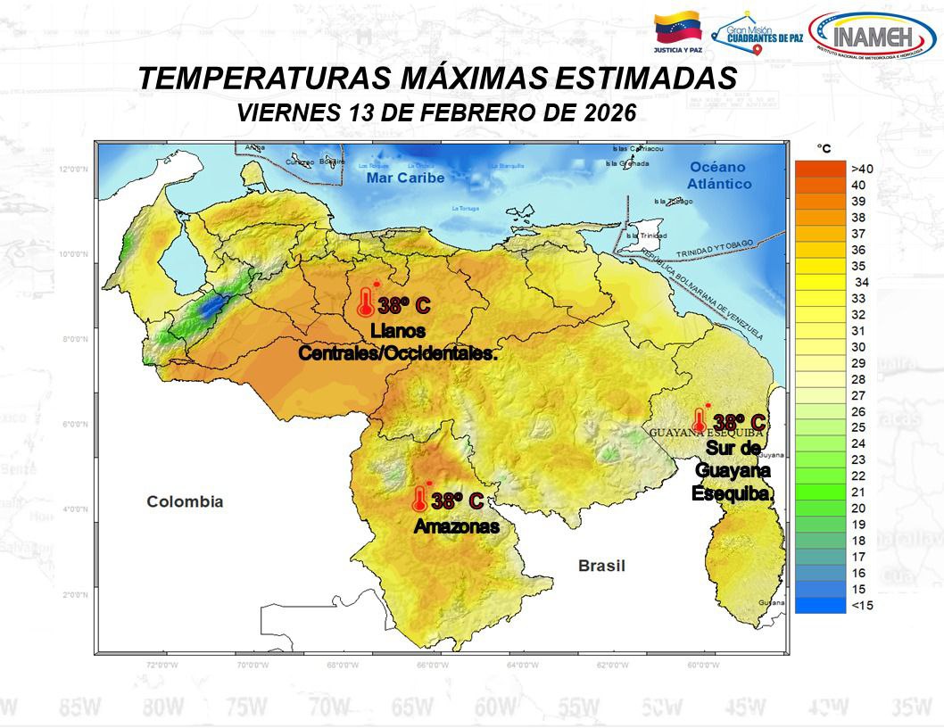 Situación del clima hoy 13 de febrero de 2026