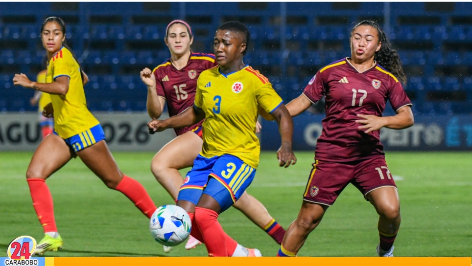 Venezuela y Colombia en Sudamericano Femenino