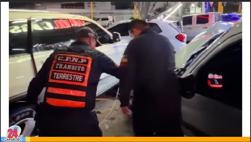 Accidente en la Redoma de El Viñedo