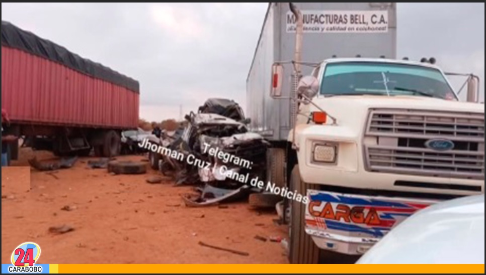 Accidente en la Carretera Lara Zulia