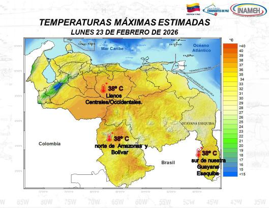Estado del tiempo hoy 23 de febrero de 2026