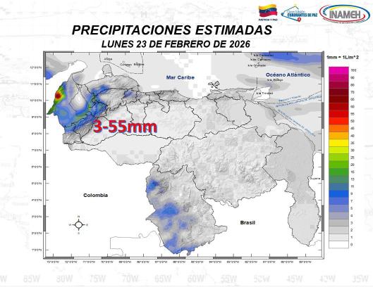 Estado del tiempo hoy 23 de febrero de 2026