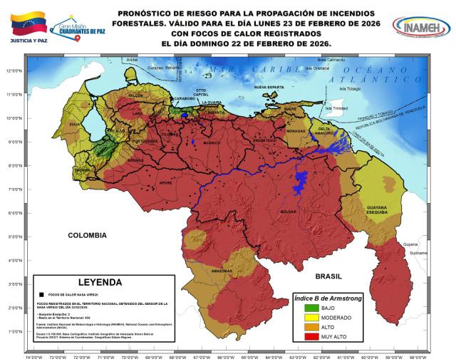 Estado del tiempo hoy 23 de febrero de 2026