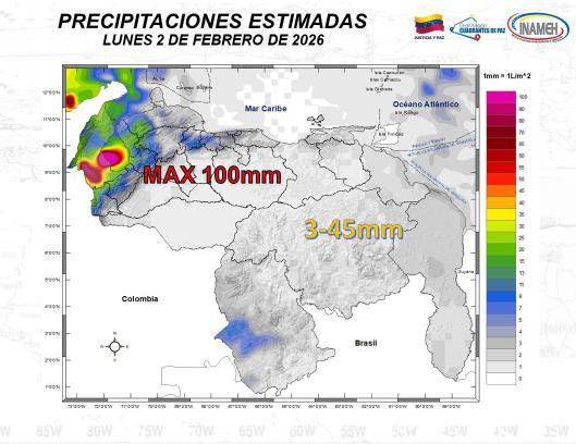 Clima hoy 2 de febrero de 2026