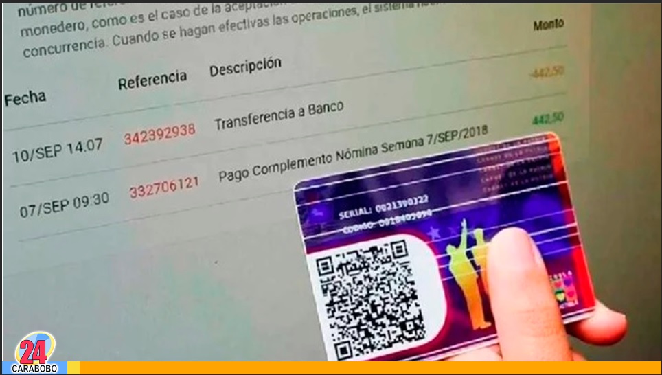 Bono de 105 dólares en Patria en febrero