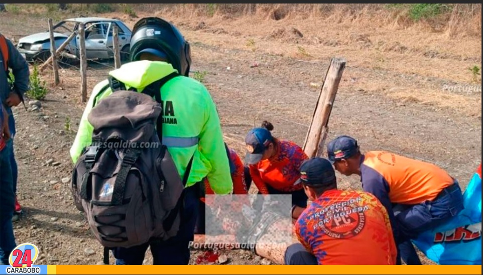 Accidente de tránsito les impidió llegar a la Fiesta en Elorza