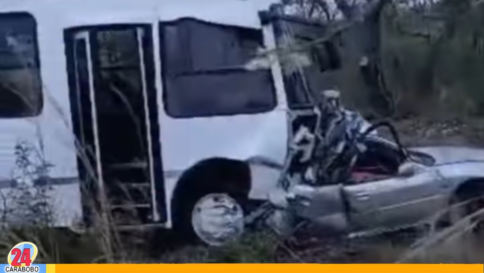 Autobús chocó en Ciudad Orinoco