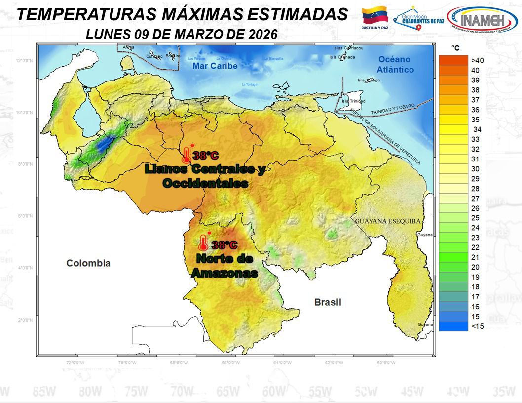 Boletín del tiempo hoy 9 de marzo de 2026