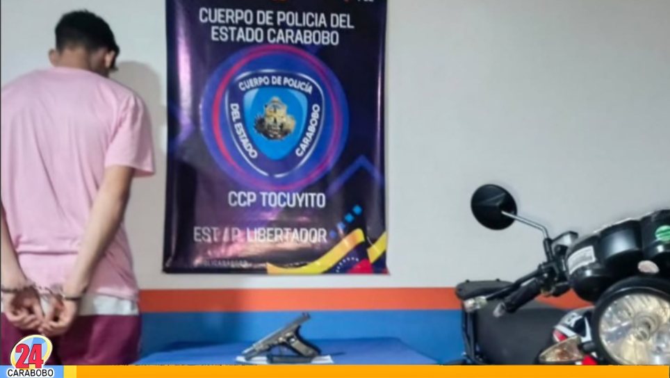 Detenido con arma solicitada en Tocuyito