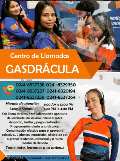 números telefónicos de Gasdrácula en Carabobo
