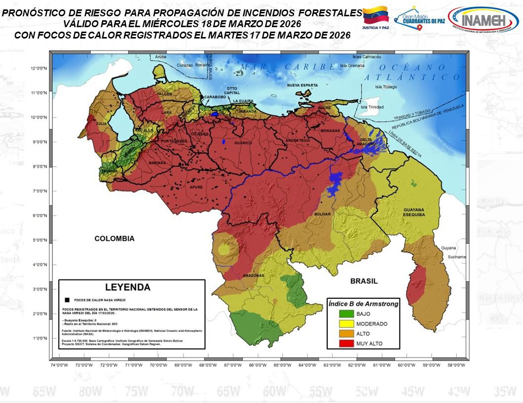 Boletín del tiempo hoy 18 de marzo de 2026