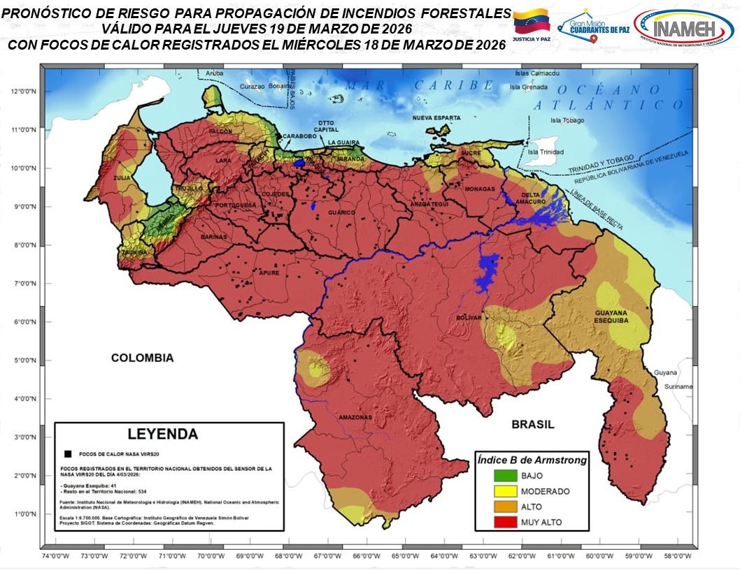 Boletín del clima hoy 19 de marzo de 2026
