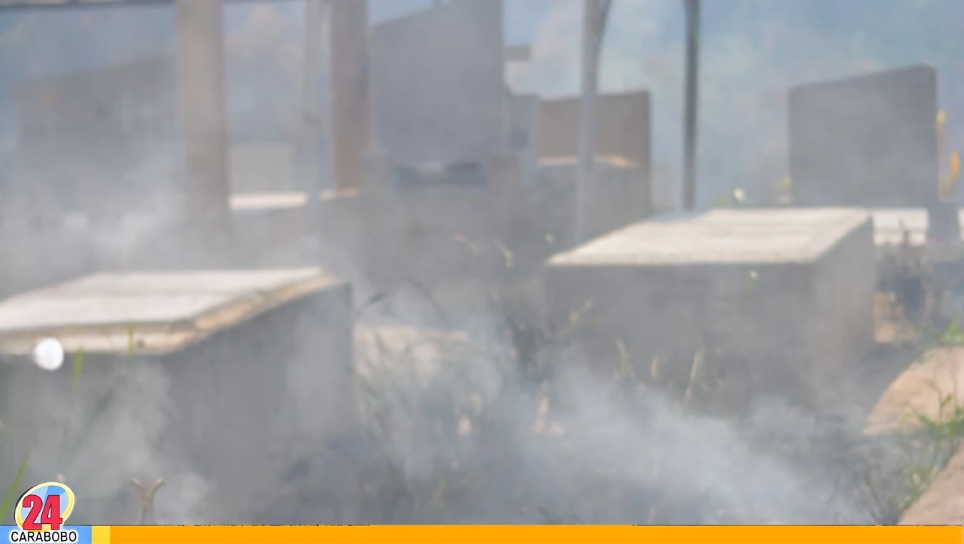 Incendio en el Cementerio Municipal de Bejuma