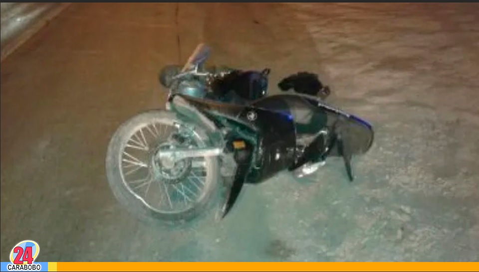 Motorizado falleció en la ARC tramo distribuidor Negro Primero de Guacara