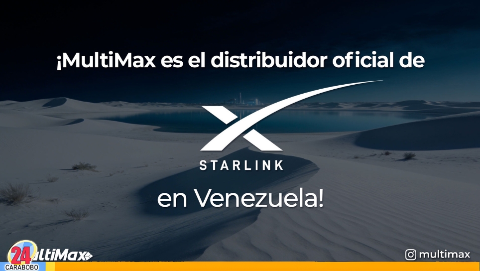 MultiMax es el distribuidor oficial de Starlink en Venezuela