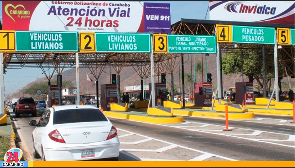 peajes que antes tenía Carabobo