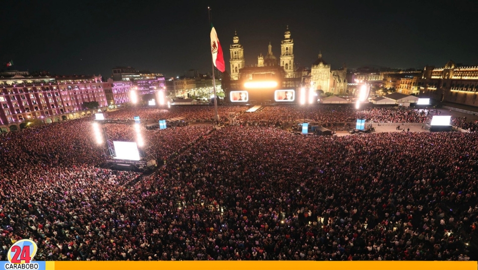 Shakira con récord en el Zócalo de México