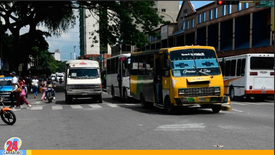 tabla del pasaje urbano en Venezuela