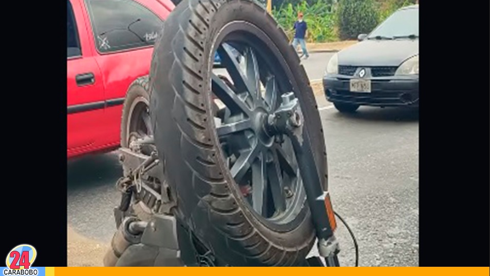 Accidente de moto en la Autopista Sur