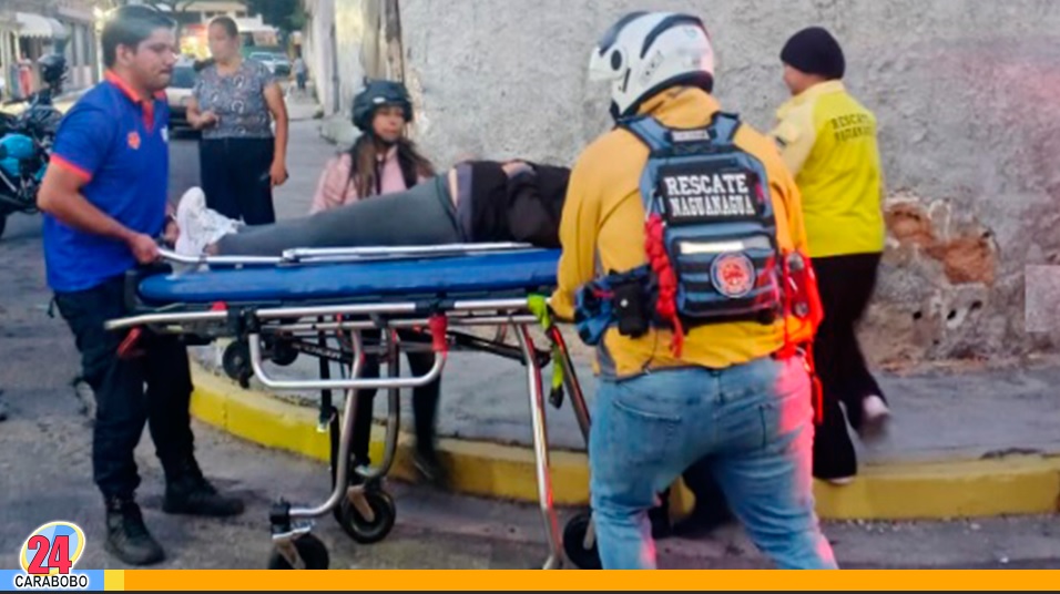 Accidente de moto en Naguanagua