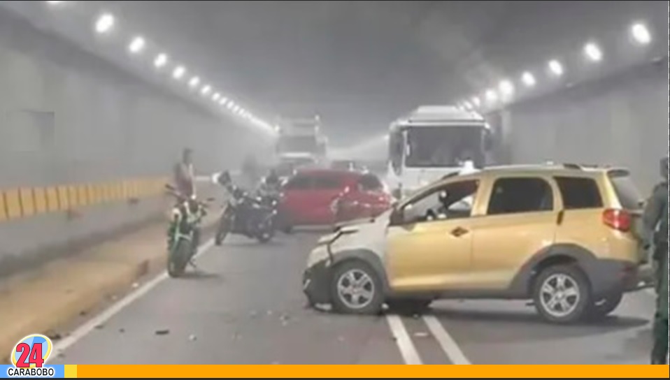 Accidente en el túnel Boquerón 2 vía La Guaira