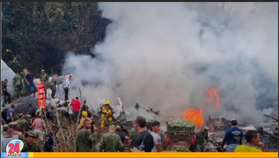 accidente del avión Hércules en Colombia