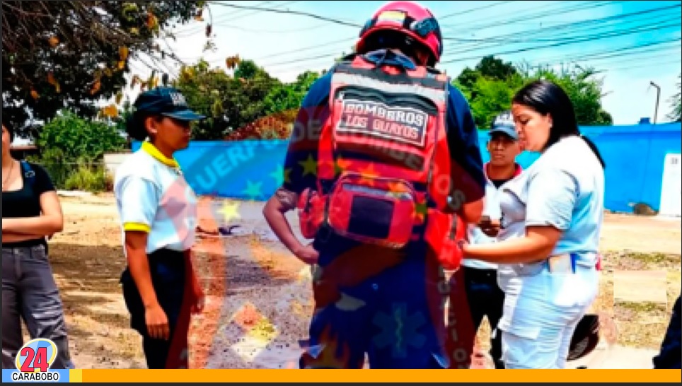 Choque de motos en la Carretera Nacional Los Guayos