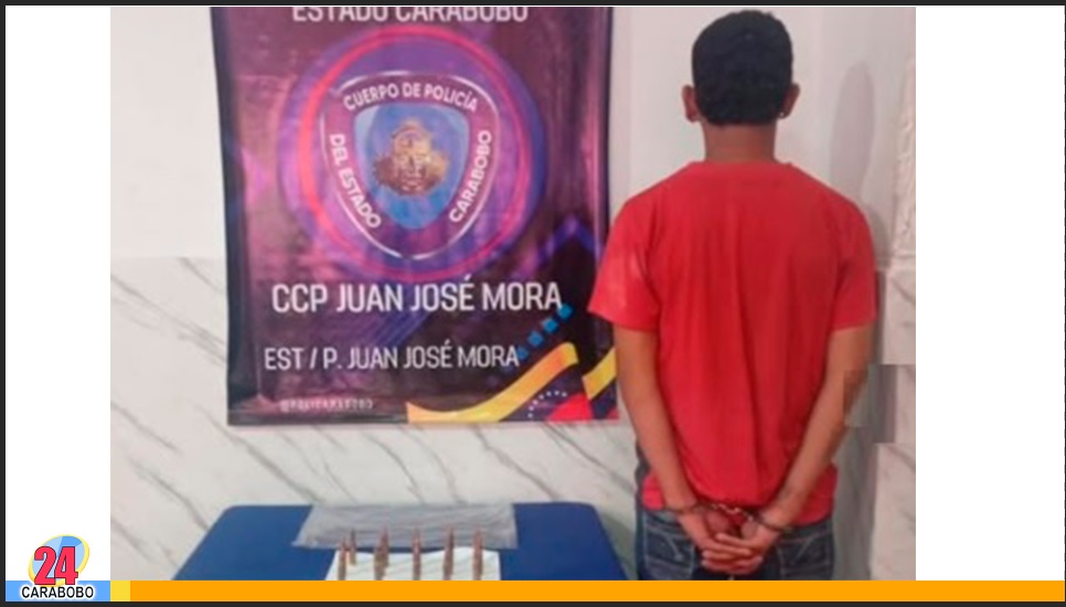 Policía de Carabobo capturó a un joven con varias municiones
