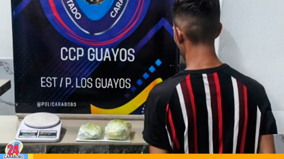 Capturado en Los Guayos con presunta droga