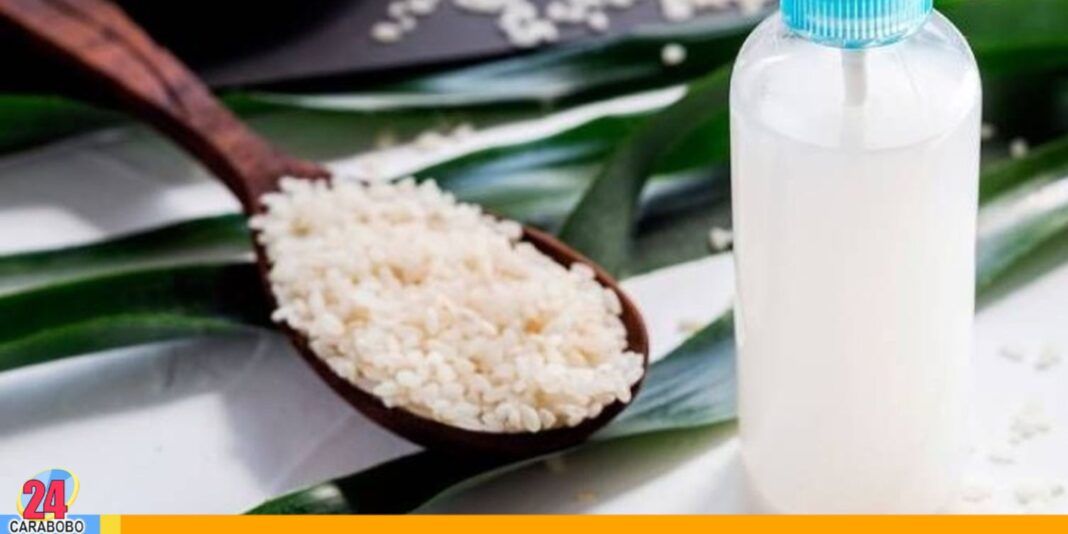Tónico de agua de arroz