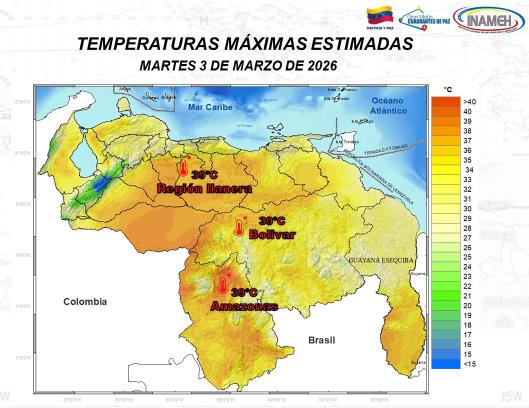Boletín del tiempo hoy 3 de marzo de 2026