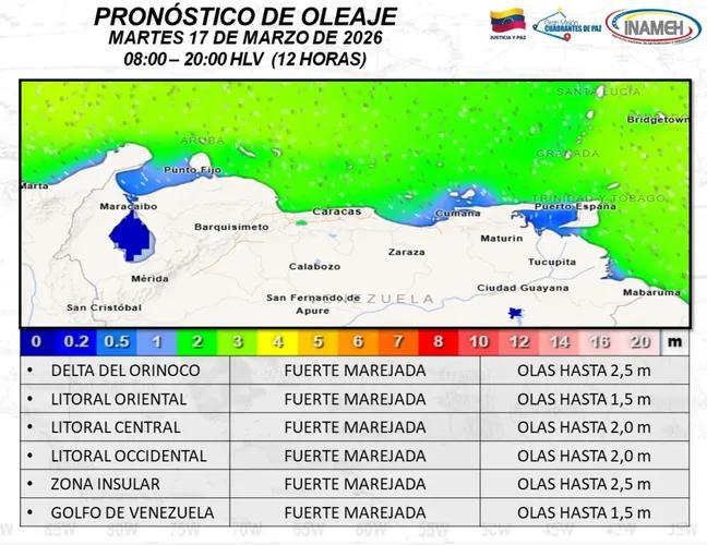 Estado del tiempo hoy 17 de marzo de 2026