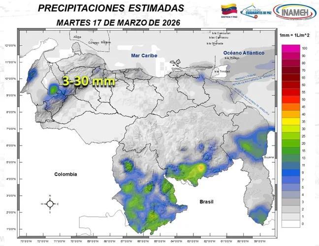 Estado del tiempo hoy 17 de marzo de 2026