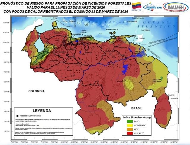 Boletín del tiempo hoy 23 de marzo de 2025