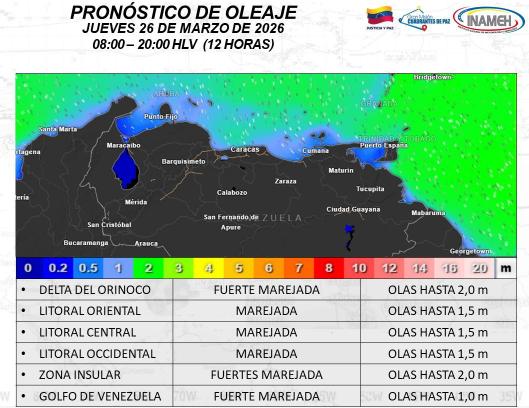 Clima hoy 26 de marzo de 2026