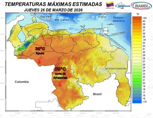 Clima hoy 26 de marzo de 2026