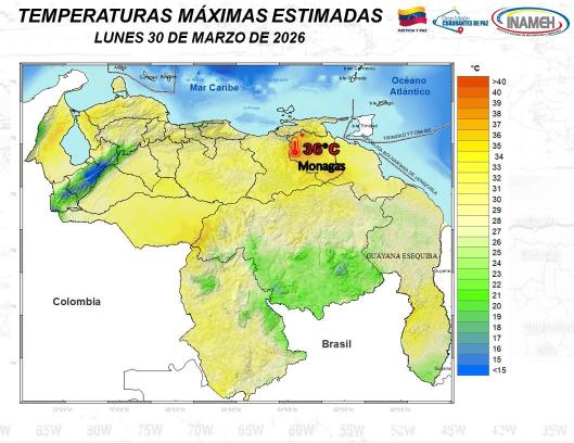Estado del tiempo hoy 30 de marzo de 2026