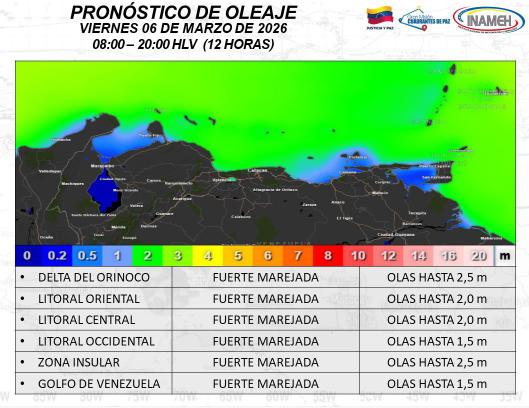 Boletín del clima hoy 6 de marzo de 2026