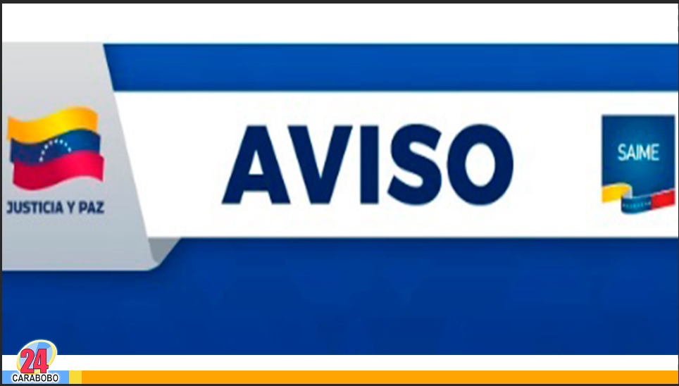 Saime reanudará actividad en esta fecha