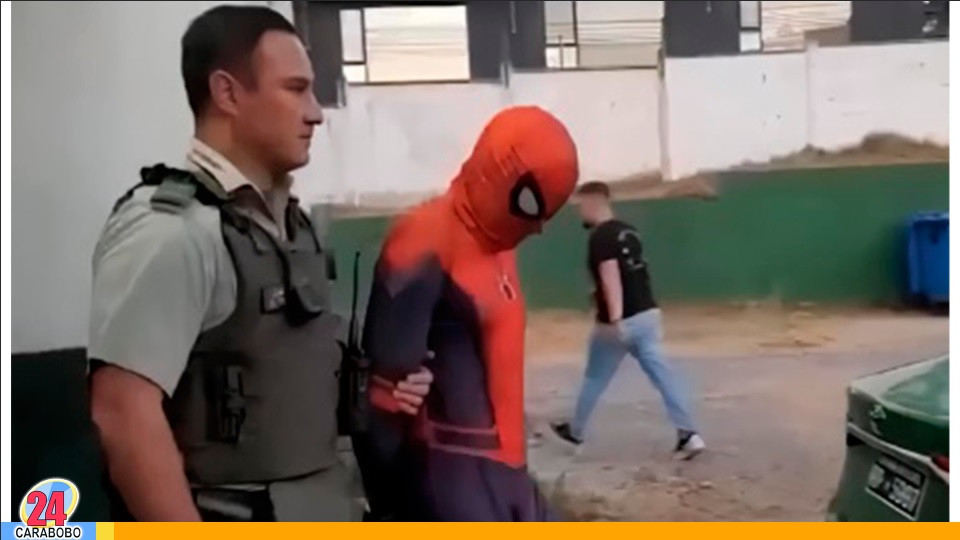 Spider Man chileno capturado por amenazas