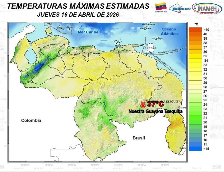 Situación del tiempo hoy 16 de abril de 2026