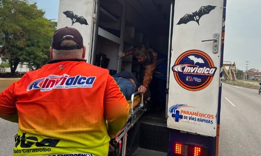 atropellado en la Autopista Valencia Campo Carabobo 