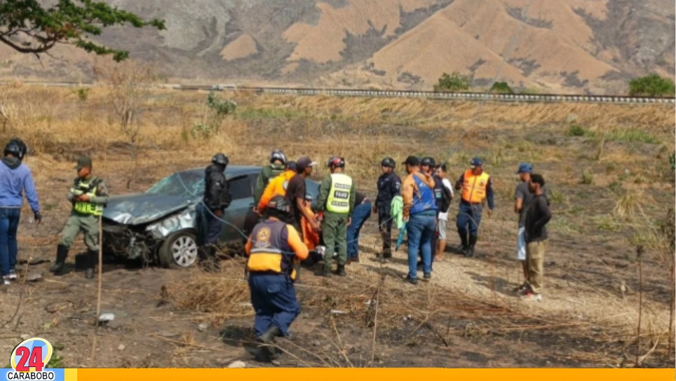 Accidente en la ARC vía Maracay-Valencia